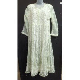  Chikan Faux Georgette Chikankari YOG Anarkali.