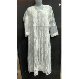  Chikan Faux Georgette Chikankari YOG Anarkali.