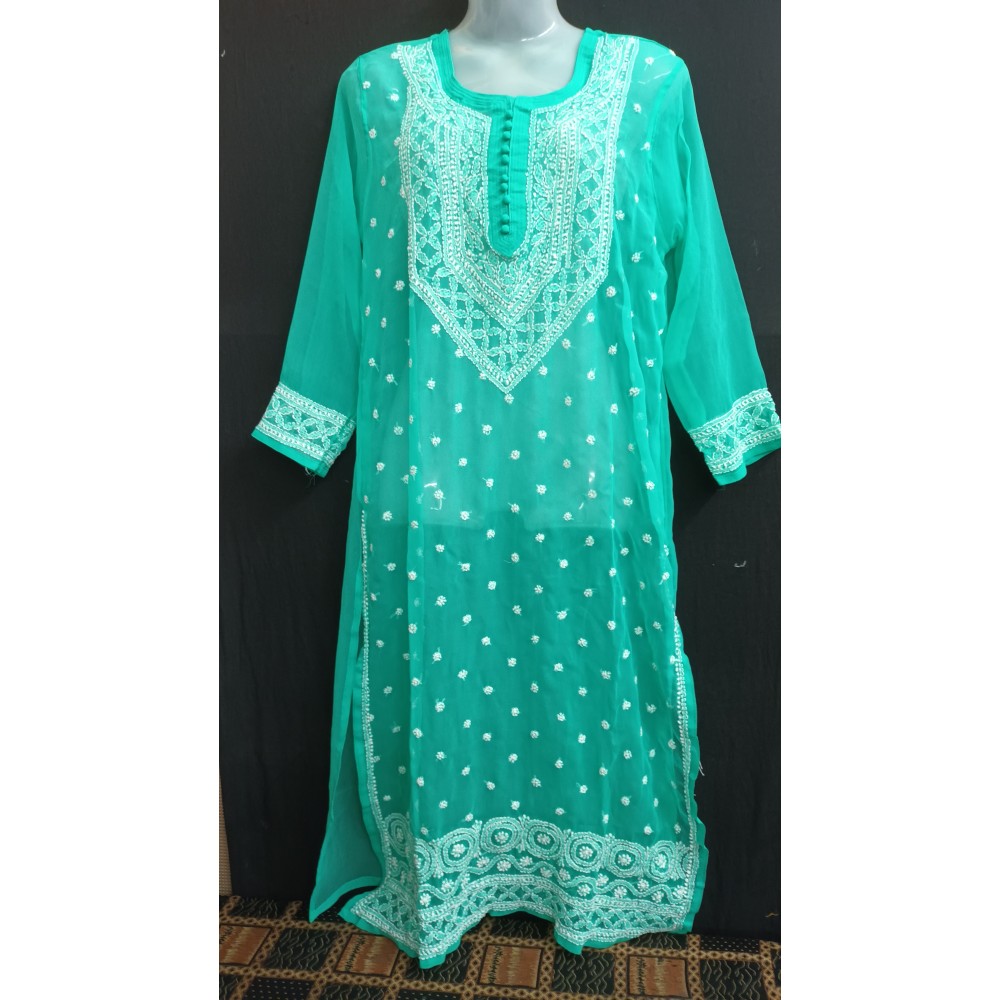 Chikankari keel and Kangan Kurti