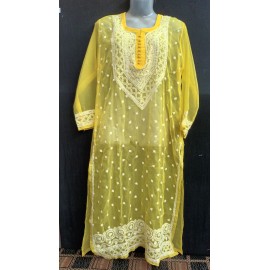 Chikankari keel and Kangan Kurti