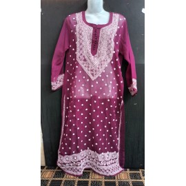 Chikankari keel and Kangan Kurti