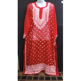 Chikankari keel and Kangan Kurti