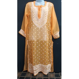 Chikankari keel and Kangan Kurti