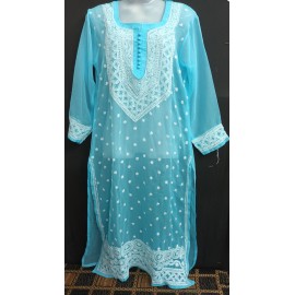 Chikankari keel and Kangan Kurti