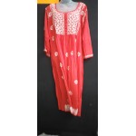 Chikankari Modal Long Gown