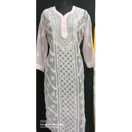  Handwork Flower Keel Jaal Panel Design Kurti,