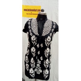  Chikankari Cambric cotton Short  Kurti 