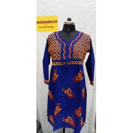  Chikankari Cambric cotton Short  Kurti 