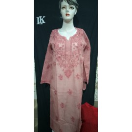 lucknowikart Chiknakri Cotton Kota gala boti Kurti 