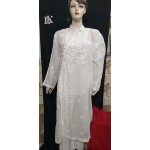 Lucknowikart chikankari Kota angrakha