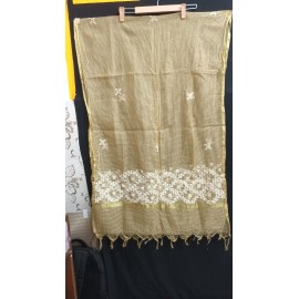 Chenderi and kota chikankari  Dupatta 