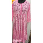 Chikankari Yog Anarkali Kurti