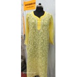 Chikankari Front Jaal Kurti  Georgtte 