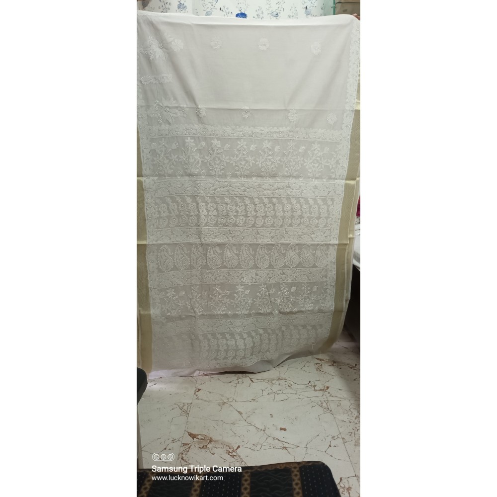 Chendari Chikankari Saree